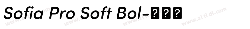 Sofia Pro Soft Bol字体转换